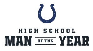 The logo of HIGH SCHOOL MAN OF THE YEAR.