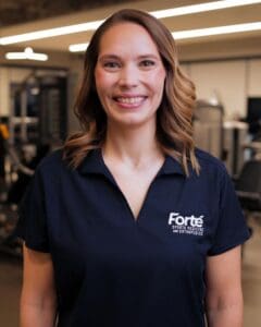 Sarah Eaton, a Physical Therapist at Forté Sports Medicine & Orthopedics in Carmel, and Noblesville, Indiana