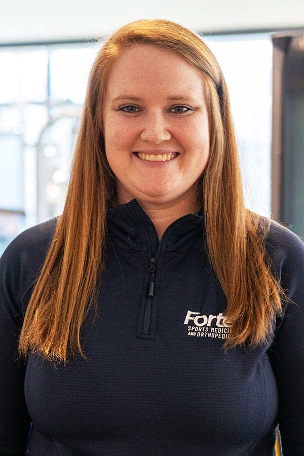 Megan Hutton, a Physical Therapist Assistant at Forté Sports Medicine & Orthopedics in Carmel, Indiana