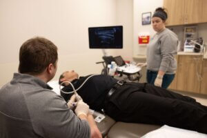 Ultrasound performed at Forte Sports Medicine with focus on Orthobiologics